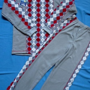 Пижама "Ромбики" комбинированная 10-069